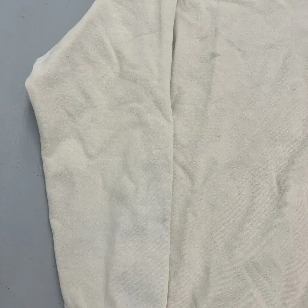 Vintage 90s Levi's White Blank Cotton Sweatshirt